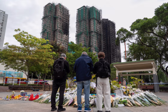 Image: Hong Kong Grieves Vicitims Of Tragic Apartment Fire