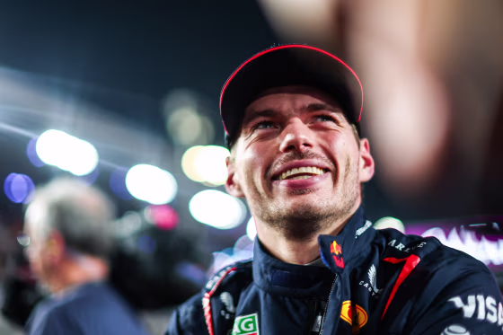 Max Verstappen smiles