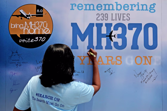5 Years Remembrance Flight MH370