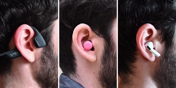 Workout headphones have a secure fit that keeps them on your ears during high intensity activity.