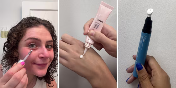 The best way to apply eye cream is by gently tapping the formula into the skin until it’s fully absorbed from the innermost to the outermost areas.