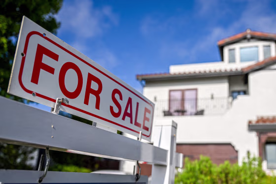 Home for sale sign.