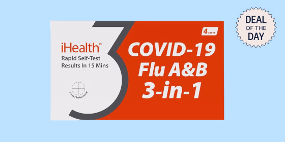 These iHealth at-home tests detect covid-19 and flu strains A and B.