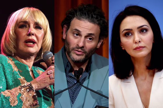 Googoosh, Arian Moayed, and Nazanin Boniadi 
