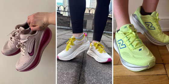 Women’s running shoes tend to be slightly more narrow than men’s since their feet are anatomically different, experts say.