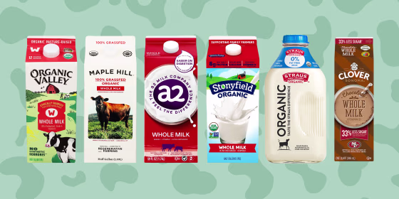 collage of milk