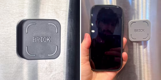The Brick is part app, part physical device: it comes with a small magnetic puck that’s integral to the experience.