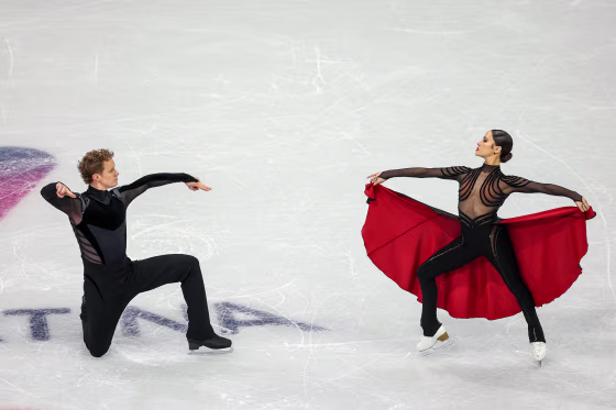 Madison Chock and Evan Bates.
