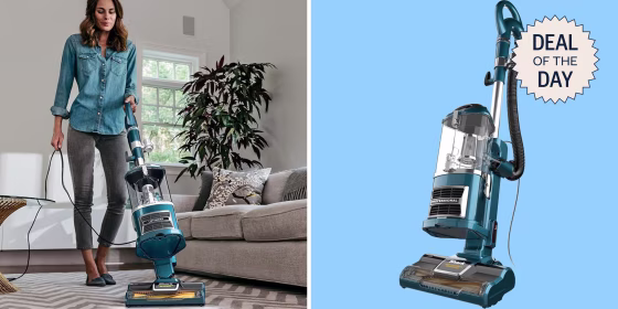 The Shark Lift-Away vacuum works as both an upright cleaner and portable, handheld appliance.