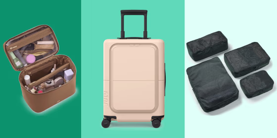 July’s Warehouse sale includes deals on durable polycarbonate suitcases, washable packing cubes and more.