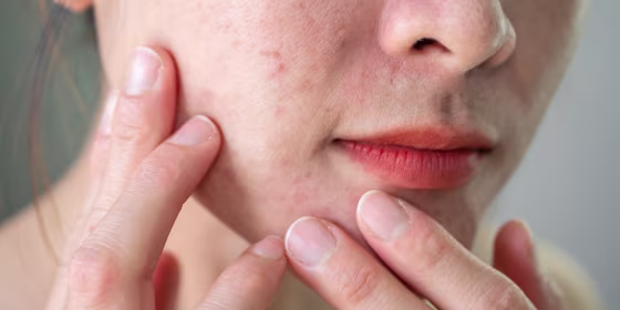 Your skin might temporarily break out when you start or stop a product, called “skin purging.”