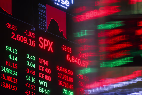 S&P 500 signage