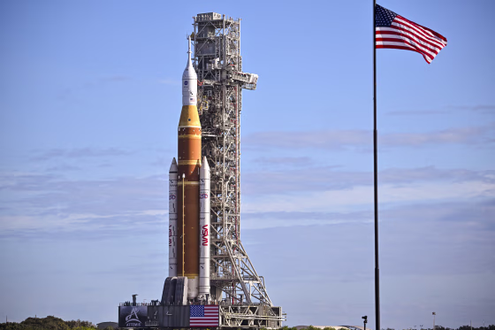 NASA's Artemis II Space Launch System rocket and Orion spacecraft