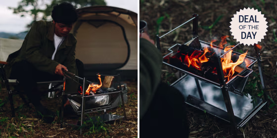 The Snow Peak Takibi Solo packs into a flat shape and weighs less than 10 pounds.