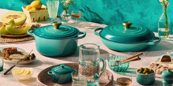 Le Creuset also previously launched the Foret colorway prior to Riviera. 
