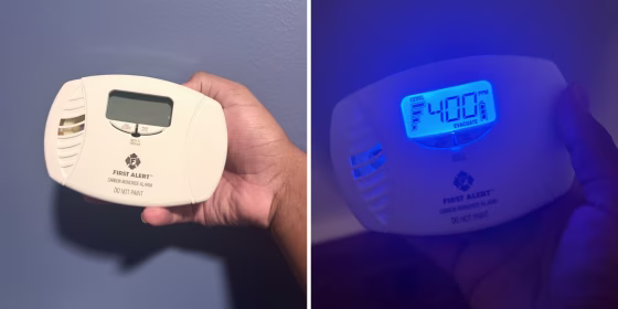 The $35 device plugs into outlets but also works with batteries in case you lose power.