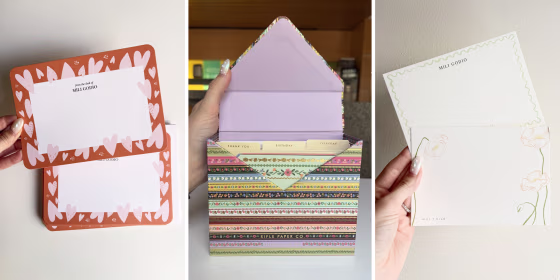 You can use personalized stationery to send thank you notes, congratulations, "just because" cards and more.