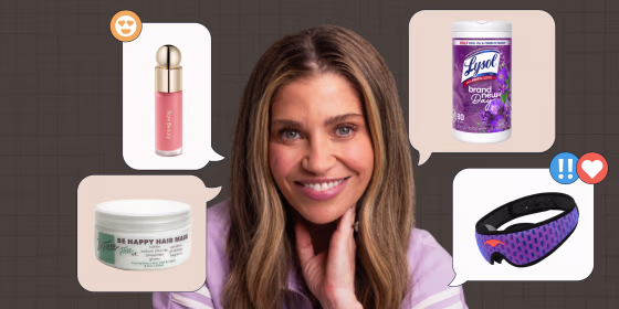 Actress, podcast host and CEO Danielle Fishel’s favorite products include a Be Free hair mask, Rare Beauty liquid blush, Lysol disinfecting wipes and Manta sleep mask. 
