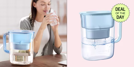 This water filter pitcher holds up to 10 cups of water and is BPA-free.