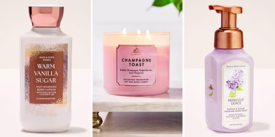 Stock up on lotions, hand soap and candles to get you through the summer season.