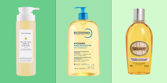 Shower oils have higher concentrations of oils in their formula, including almond and coconut oil, according to dermatologists.