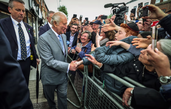 King Charles III visit to Golders Green