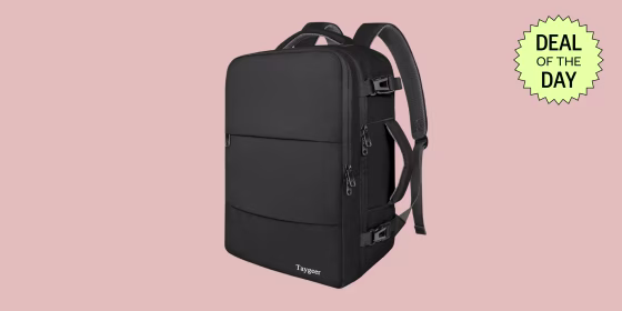 This travel laptop backpack comes in 23 different colors — including black, navy, gray, pink and green.