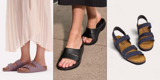 According to podiatrists, the key to a comfy sandal is built-in arch support and thick, secure straps.