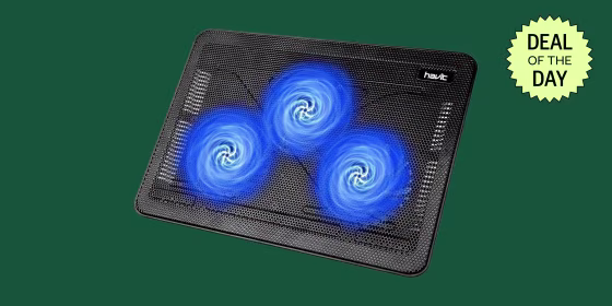 A laptop cooling pad can keep your computer and your lap cooling when you’re outside or doing intense activities like gaming.
