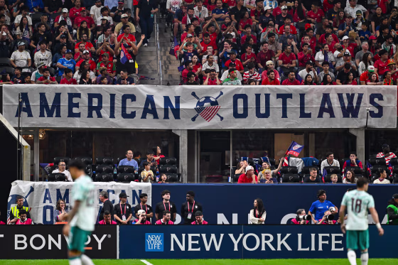 A banner for the American Outlaws
