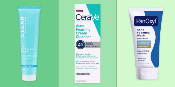 Benzoyl peroxide comes in formulations including cleansers, body washes, spot treatments and more