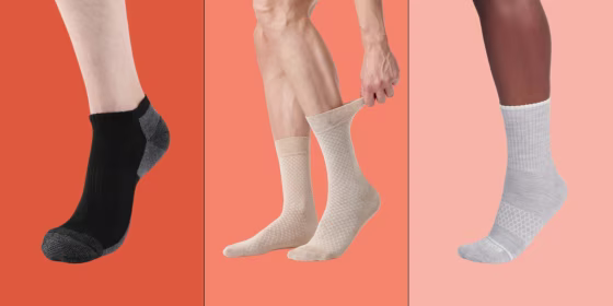 According to experts, you should look for everyday socks made with breathable materials, seamless toes and a stretchy fit.