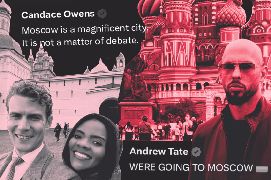 Candace Owens and Andrew Tate have been posting from Russia as it hosts the&nbsp;St. Petersburg International Economic Forum.