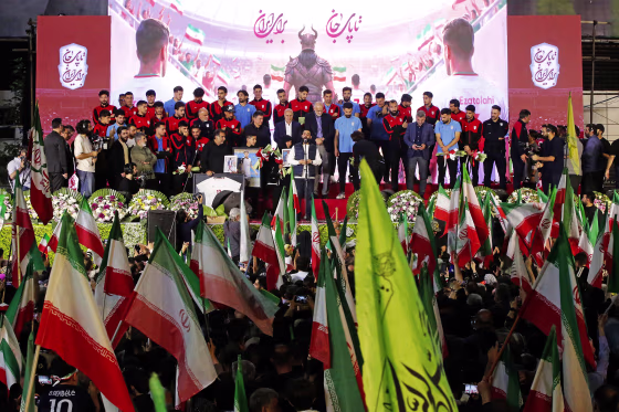 Fans gather in Tehran for Iran World Cup ceremony