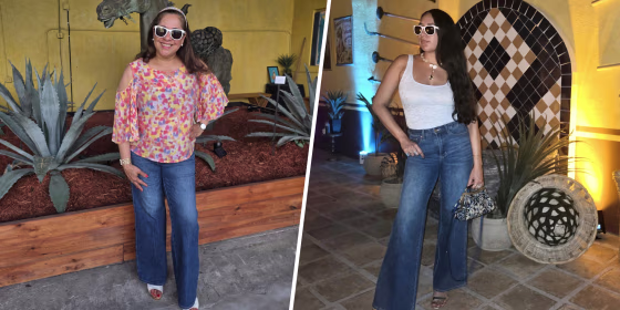 Mom and daughter wearing Judy Blue Tummy Control Jeans