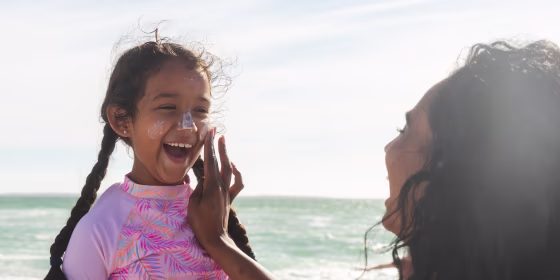 Experts recommend opting for mineral sunscreens for kids, as chemical formulas can irritate skin.
