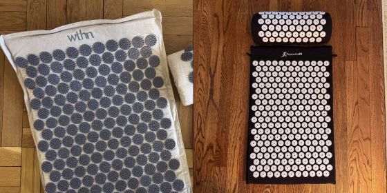 Beyond helping your muscles relax, experts say using an acupressure mat for 10 to 20 minutes can force your mind to slow down, leading to stress relief and better sleep.