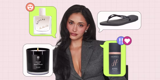 Love Island USA star Leah Kateb, who is the re-founder and COO of Skylar, says her favorite products include Lulu Candles, Skylar’s True Love’s Cake fragrance, Havaianas flip flops and Hydrinity retinol.