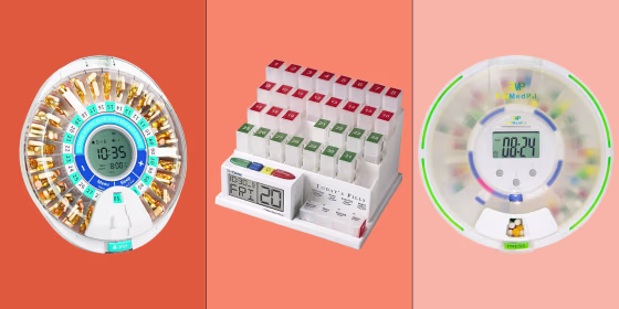 Automatic pill dispensers can help remind you when it is time to take medication and prevent you from taking double doses.