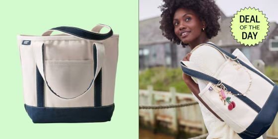 The canvas tote comes in 18 different colors.