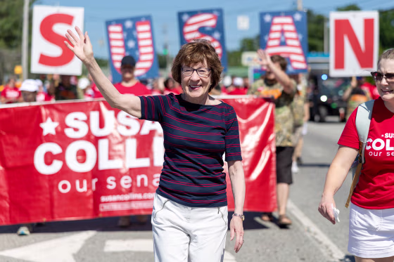 GOP Senate Candidate Susan Collins Attends Annual Moxie Day Parade In Maine