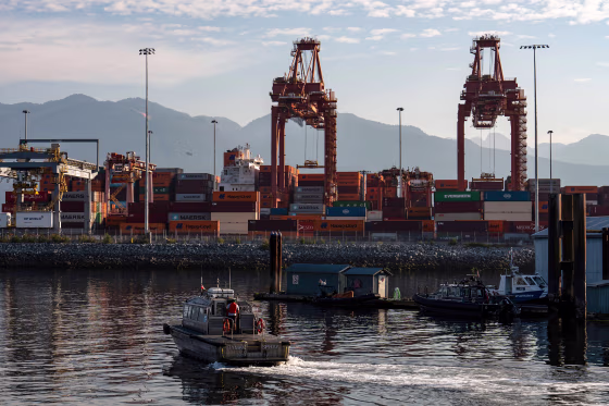The Port Of Vancouver As Carney, Trump Agree to Speed Up Talks Before 50% Tariffs Hit