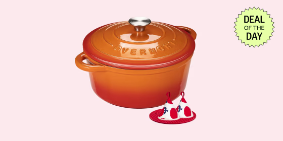 The Overmont Dutch oven is available in three sizes and multiple colors.