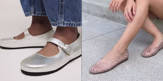 Podiatrists say you should look for flats that have built-in arch support and a sole that doesn’t bend too much.