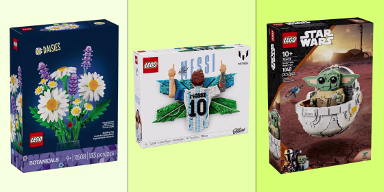 Sets on sale range from builds with a few hundred pieces to builds with thousands of pieces.