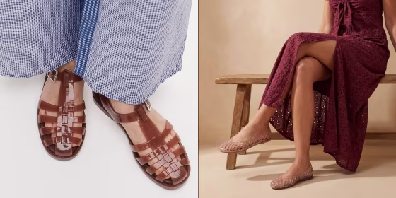 One of the biggest issues with jelly shoes is their lack of support, so podiatrists suggest looking for options with built-in arches.