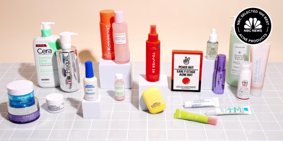 Twelve NBC Select editors put hundreds of acne-fighting and acne-prone skin-friendly products to the test to find the best of the best.