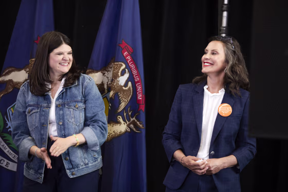 Michigan Senate Candidate Haley Stevens Hosts Meet And Greet With Rep. Jim Clyburn In Detroit