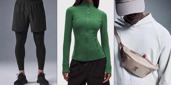 Major brands like Lululemon, Alo, Vuori and more have discounts on running gear.