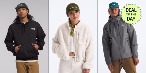 Stock up on rain jackets, hoodies and more at The North Face before the weather turns.